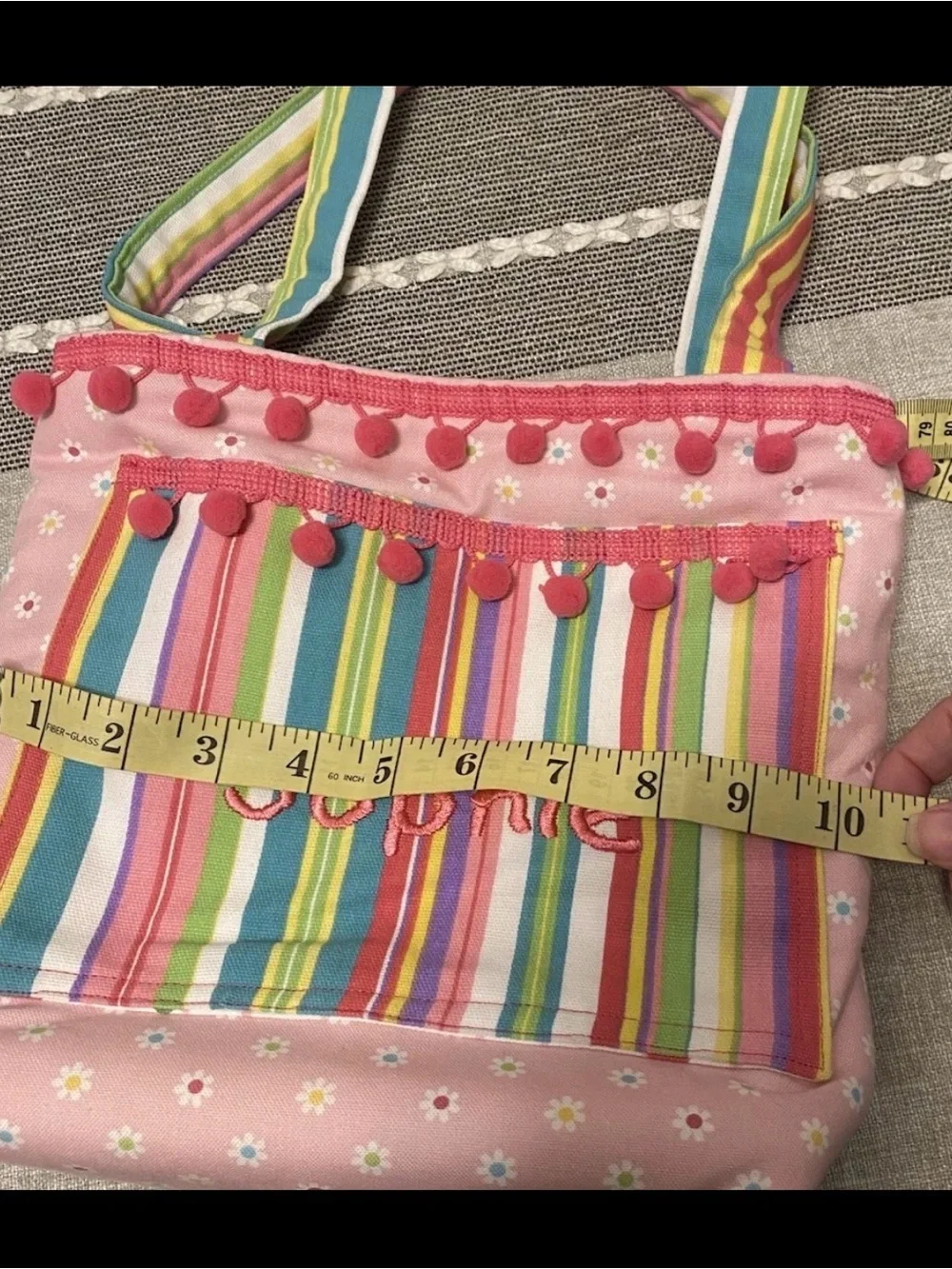 New Baby Girl Handmade Sophie Small Diaper Bag Bib Burp Cloth All Hand Sewn